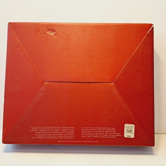 POTTERY BARN Christmas Advent Calendar Votive Set Of 24 Red Numbered Glass inBox - Picture 8 of 13